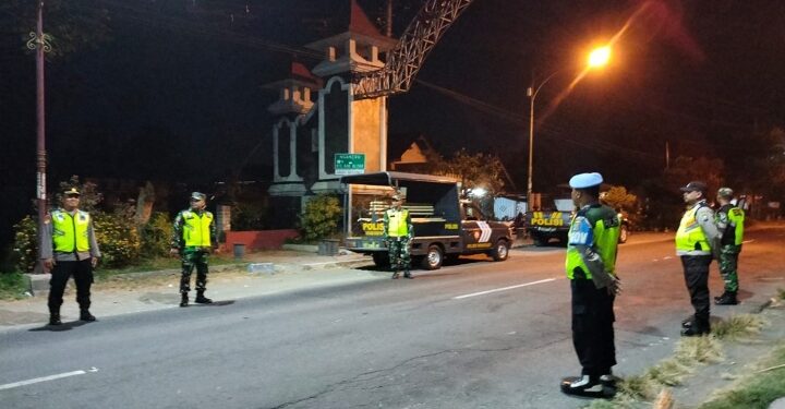 Amankan Malam 1 Suro, Polres Bersama Kodim 0808 Laksanakan Pengamanan Wilayah Blitar