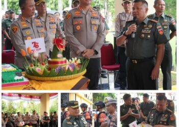 Danrem 071 Wijayakusuma Berikan Surprise pada Peringatan HUT Bhayangkara ke-78.