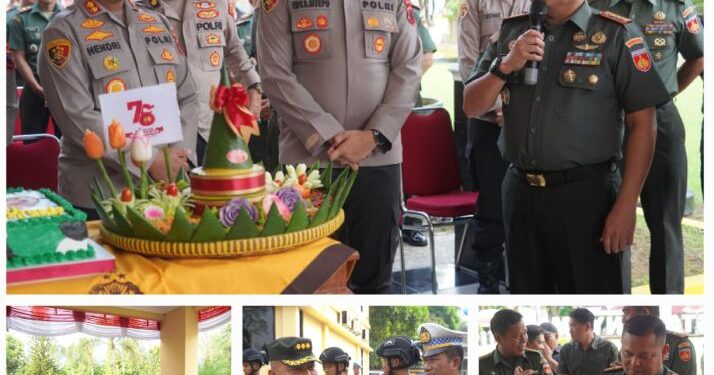 Danrem 071 Wijayakusuma Berikan Surprise pada Peringatan HUT Bhayangkara ke-78.