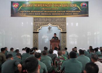 Peringatan Tahun Baru Islam 1446 H di Makorem 071 Wijayakusuma : Semangat Muharam untuk Perubahan Lebih Baik