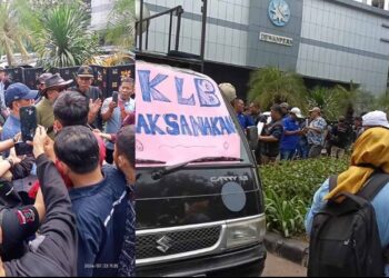 Buntut Dugaan Korupsi Dana Hibah BUMN, PWI Demo Anggotanya