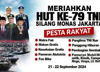 HUT TNI ke-79 di Monas Gelar Pesta Rakyat