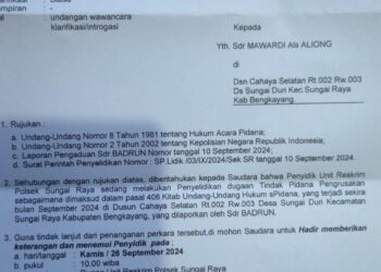 Polsek Sungai Duri Diduga Melakukan Panggilan Tak Berdasar