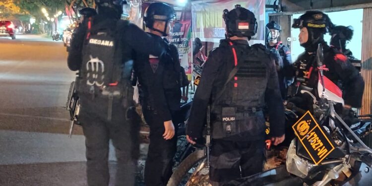 Satgas OMP Kapuas 2024 Lakukan Pengamanan Kampanye Paslon Gubernur dan Wakil Gubernur Nomor urut 2