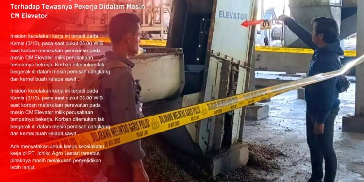 Polisi Lakukan Penyelidikan Intensive Terhadap Tewasnya Pekerja Didalam Mesin CM Elevator