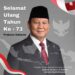 Ketua Umum FRJRI Berikan Ucapan Selamat Ulang Tahun ke-73 kepada Presiden Terpilih RI, H Prabowo Subianto