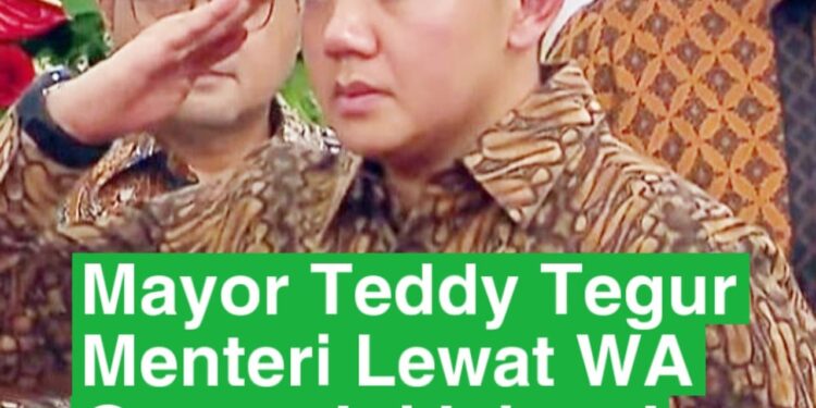 SESKAB Mayor Teddy Tegur Menteri lewat Wa Group, dan ini Isi nya..!!