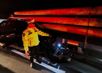 Toyota Fortuner Kapolres Boyolali Mengalami Kecelakaan di Tol Kandeman, Batang