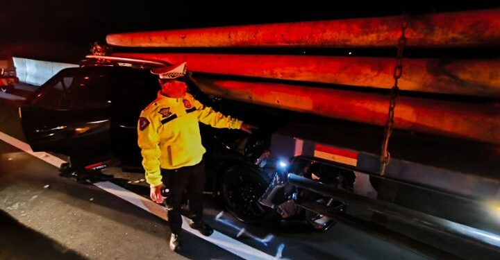 Toyota Fortuner Kapolres Boyolali Mengalami Kecelakaan di Tol Kandeman, Batang