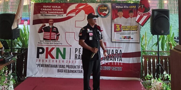 Lewat Rapat Kerja PKN Cabang Kota Tangerang Mengusung Menangkan Calon Walikota Drs.H.Sachrudin – H. Maryono Hasan