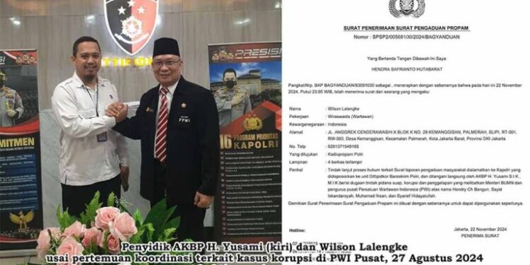 Kesal Di-PHP, Wilson Lalengke Propamkan Penyidik Dittipidkor Bareskrim Polri