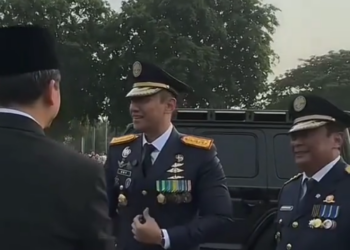 Menteri Koordinator Bidang Infrastruktur dan Pembangunan Kewilayahan (IPK) Agus Harimurti Yudhoyono (AHY) Lantik 2.505 Perwira Transportasi di Lapangan Silang Monumen Nasional (Monas)