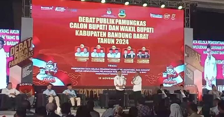 Debat Publik Pamungkas Calon Bupati dan Wakil Bupati Bandung Barat Tahun 2024, Terkesan Monoton dan Menjenuhkan!