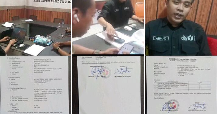 VIRAL..!! Video Kades Mekarsari, Cipongkor Diduga Lakukan Tindakan Hukum Dugaan Politik Money Dilaporkan ke GAKKUMDU KBB.