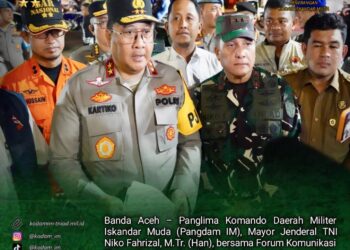 Pangdam Iskandar Muda dan Forkopimda tinjau Situasi Malam Pergantian Tahun di Aceh.