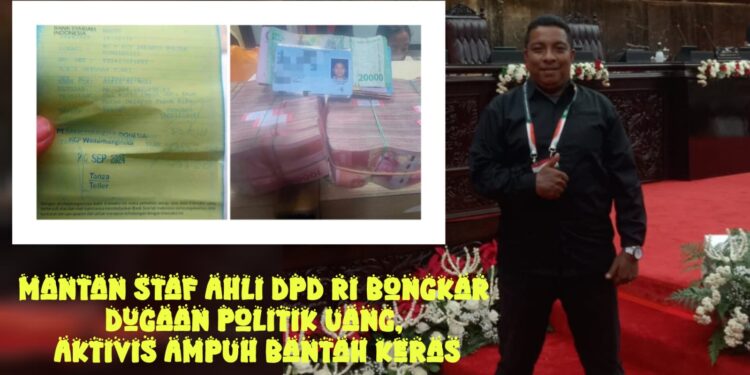 Mantan Staf Ahli DPD RI Bongkar Dugaan Politik Uang, Aktivis AMPUH Bantah Keras
