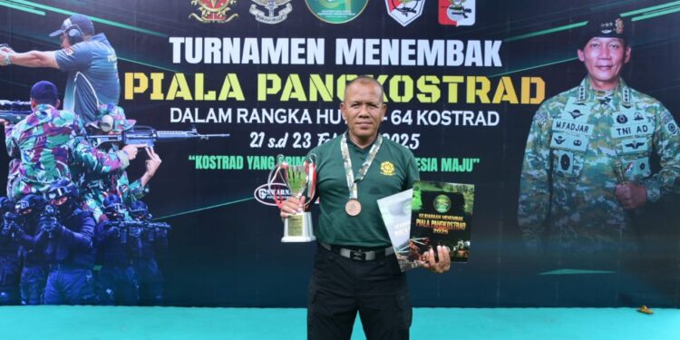 DANPASMAR 1 (Satu) Borong Prestasi pada Kejuaraan Menembak Piala Pangkostrad
