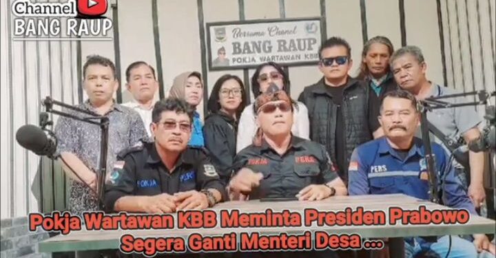 Pokja Wartawan KBB Kecam Ucapan Menteri Desa “Wartawan Bodrek Hambat Pembangunan Desa” Copot dan Ganti Menteri Desa!