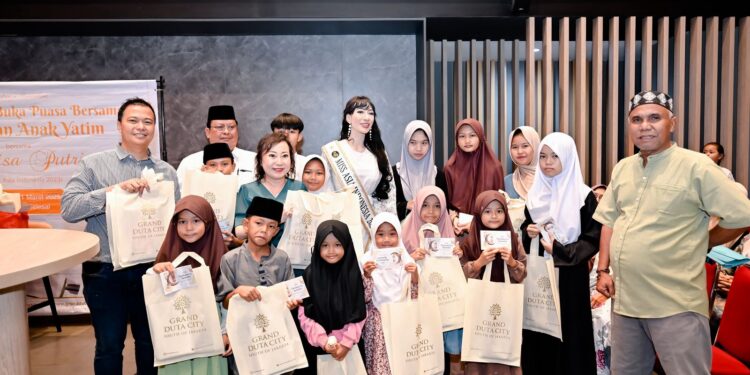 Disela-sela Kesibukannya Kalisa Putri, Miss Asia Indonesia Menggelar Buka Puasa dan Santunan Anak Yatim di Perumahan Grand Duta City