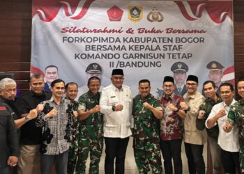 Kas Kogartap II/Bdg Marsma TNI Novlamirsyah, S.E., M.Tr (Han) Silahturahmi dengan Forkopimda Kab. Bogor