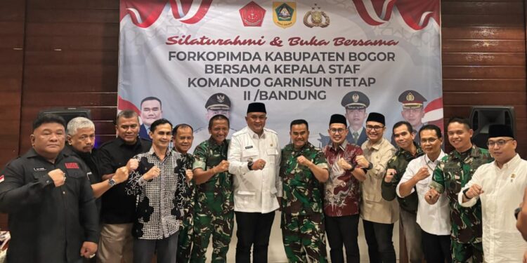 Kas Kogartap II/Bdg Marsma TNI Novlamirsyah, S.E., M.Tr (Han) Silahturahmi dengan Forkopimda Kab. Bogor