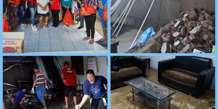 Setya Kita Pancasila DPW Sulawesi Utara Salurkan Bantuan bagi Warga Perkamil yang Terdampak Banjir