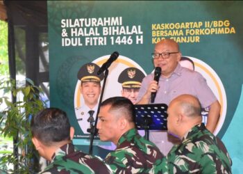 Kaskogartap II/Bdg Laksanakan Halal Bihalal dan Silaturahmi dengan Forkopimda serta Tokoh Masyarakat Kab. Cianjur