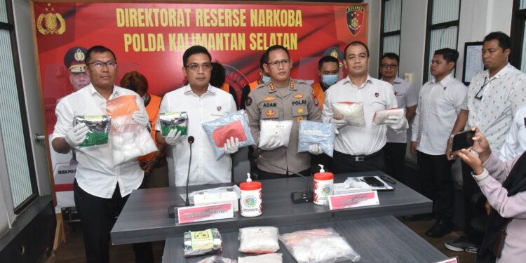Polda Kalsel Berhasil Bongkar Jaringan Narkoba Terafiliasi Fredy Pratama