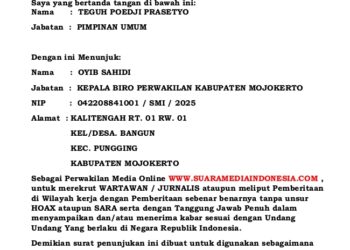 Suaramediaindonesia.com Buka perwakilan di Mojokerto