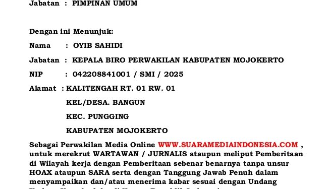 Suaramediaindonesia.com Buka perwakilan di Mojokerto