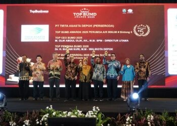 PT Tirta Asasta Depok Raih Penghargaan Bergengsi di Top BUMD Awards 2025