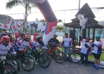 Pada Badan yang Sehat Terdapat Jiwa Yang Kuat, Dandim 0808 Gowes Minggu Pahingan Bersama Bupati Blitar