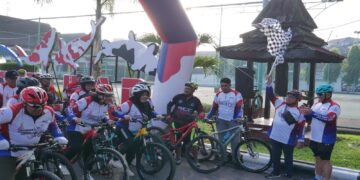 Pada Badan yang Sehat Terdapat Jiwa Yang Kuat, Dandim 0808 Gowes Minggu Pahingan Bersama Bupati Blitar