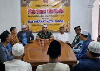 Jelang 1 Muharram 1447 H/ 2025 Sub Kogartap 0606/Bogor gelar Silahturahmi dan Halal Bihalal bersama Masyarakat Kota Bogor dan Pemberian Santunan pada Anak Yatim Piatu