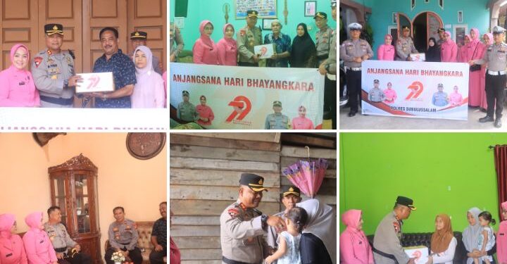 Jelang Hari Bhayangkara ke- 79, Polres Subulussalam Salurkan Bansos untuk Purnawirawan Polri dan Warakawuri