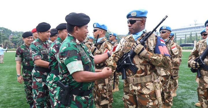 Upacara Pemberangkatan Satgas Kizi TNI Kontingen Garuda XX-V MONUSCO Kongo TA. 2025