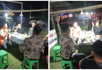Camat Sarudu dan Kades Sarudu Berkunjung ke Pasar malam Jamal Hengky Bahas Terkait UMKM