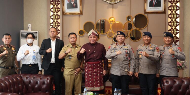 Konsolidasi Komando Taktis: Danpas Brimob I Diterima Tiga Pilar Pengamanan Sumsel