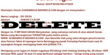 Pencabutan Perwakilan Biro Suara Media Indonesia