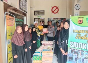 Sidokkes Polres Garut Gelar Jum’at Berkah Berbagi Bersama Ponpes Asyifa Leuwigoong
