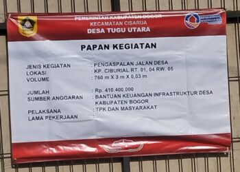 RW.05 Terima Kasih  KP.Ciburial, Terima Bantuan Keuangan Infrastruktur Desa Kabupaten Bogor