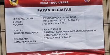 RW.05 Terima Kasih  KP.Ciburial, Terima Bantuan Keuangan Infrastruktur Desa Kabupaten Bogor