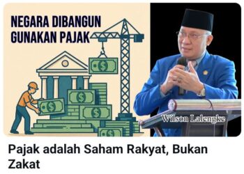 Pajak adalah Saham Rakyat, Bukan Zakat
