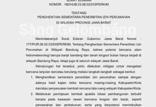 Eks Ketua KAKI Jabar Pertanyakan Surat Edaran Gubernur Jawa Barat dengan Maraknya Pembangunan Villa Dengan Gunakan Dasar SHP di Cisarua Bogor