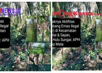 Diduga Semakin Marak Aktivitas Tambang Emas Ilegal (PETI) di Kec. Sandai & Sayan, Hulu Sungai.