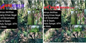 Diduga Semakin Marak Aktivitas Tambang Emas Ilegal (PETI) di Kec. Sandai & Sayan, Hulu Sungai.