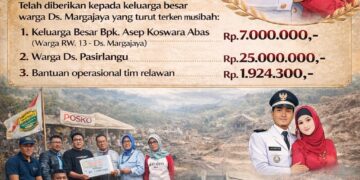 Kades Margajaya H Ahmad Sampaikan Apresiasi atas Perhatian & Kepedulian Warganya bagi Korban  Longsor Pasirlangu, Cisarua
