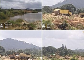 Penambangan Pasir Ilegal di Sagatani Singkawang Selatan Diduga Dibekingi Oknum APH