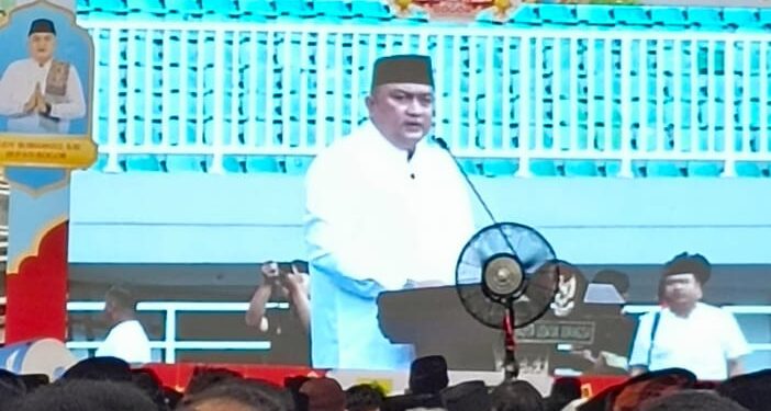 Bupati Rudy Rusmanto Beserta FORKOPIMDA Sholat IED di Stadion Pakansari
