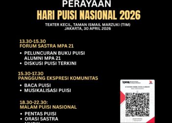 Dua Grup Musik Depok Meriahkan Malam Puncak Hari Puisi Nasional 2026